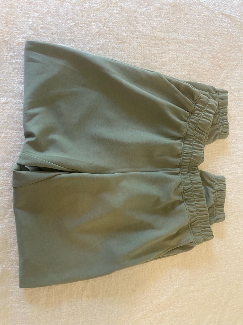 Yogalicious Sage Green Elastic Waist Lounge Pants with Pockets - Scuba Joggers M - Picture 8 of 11